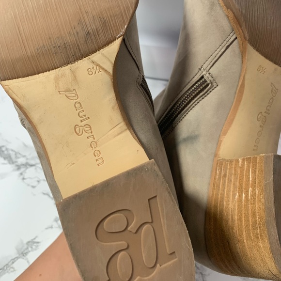 Paul Green taupe soft leather Sheridan heel Bootie - Picture 10 of 11